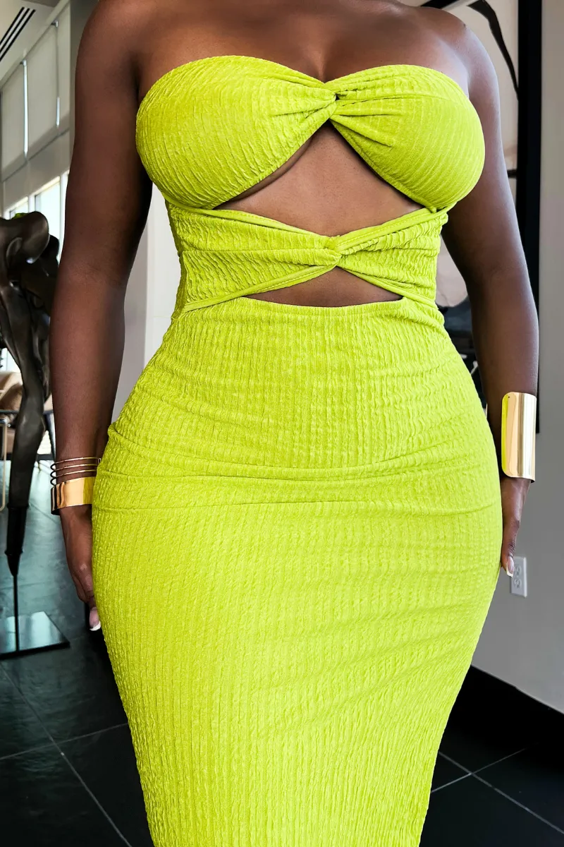 💚 NEON EXCLUSIVE TUBE BODYCON | DRESS