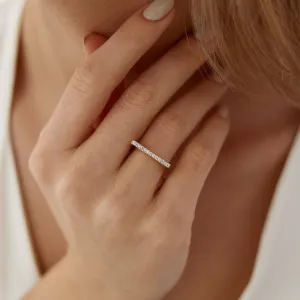 14k Gold Ribbon Waterway Ring