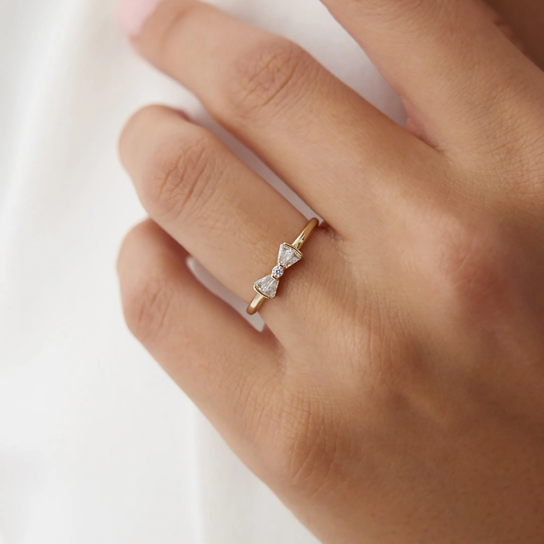 14k Gold Wing Ring
