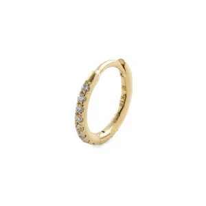 18K MANHATTAN Diamond Hoop Earring Medium size