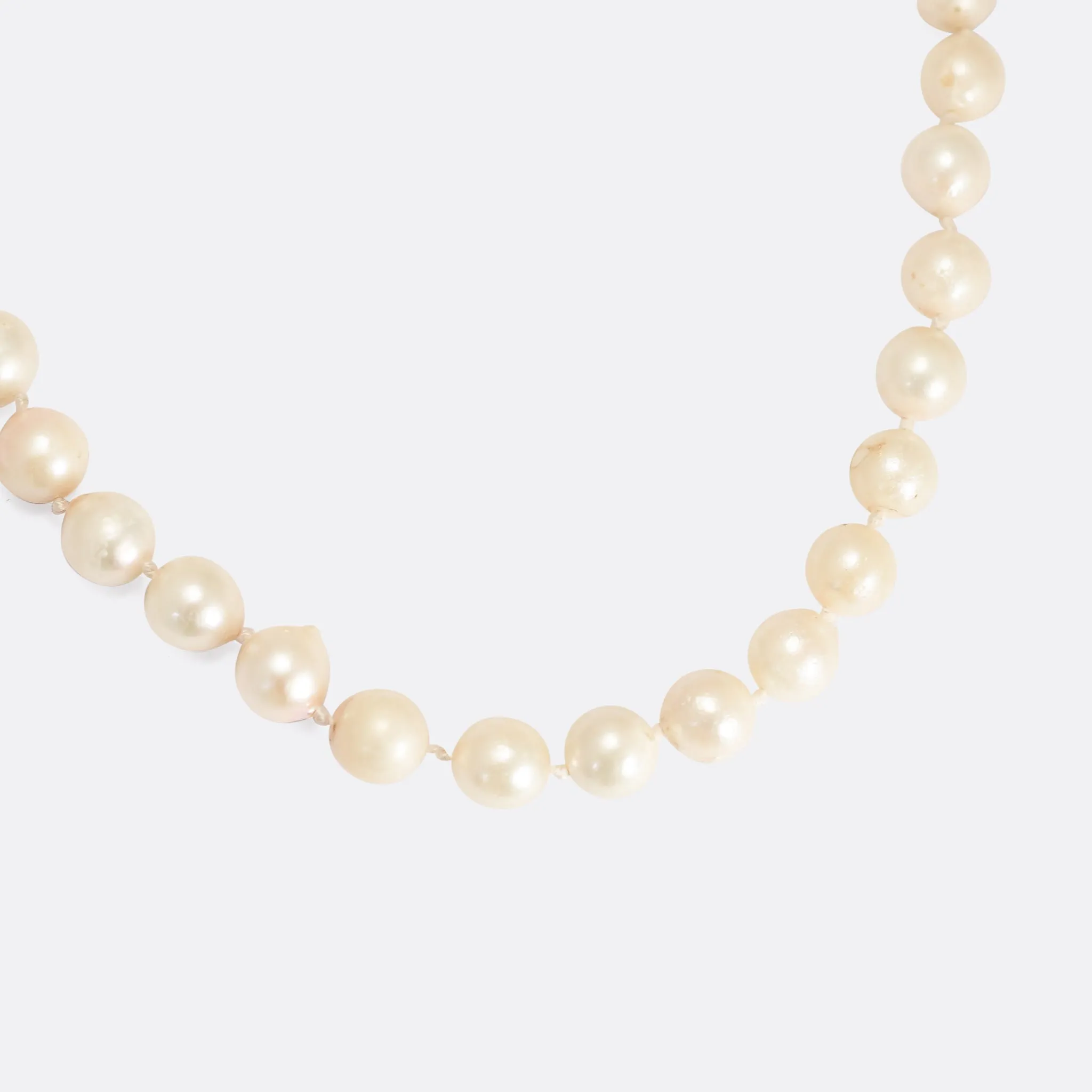 1920's Rope of Cultured Pearls