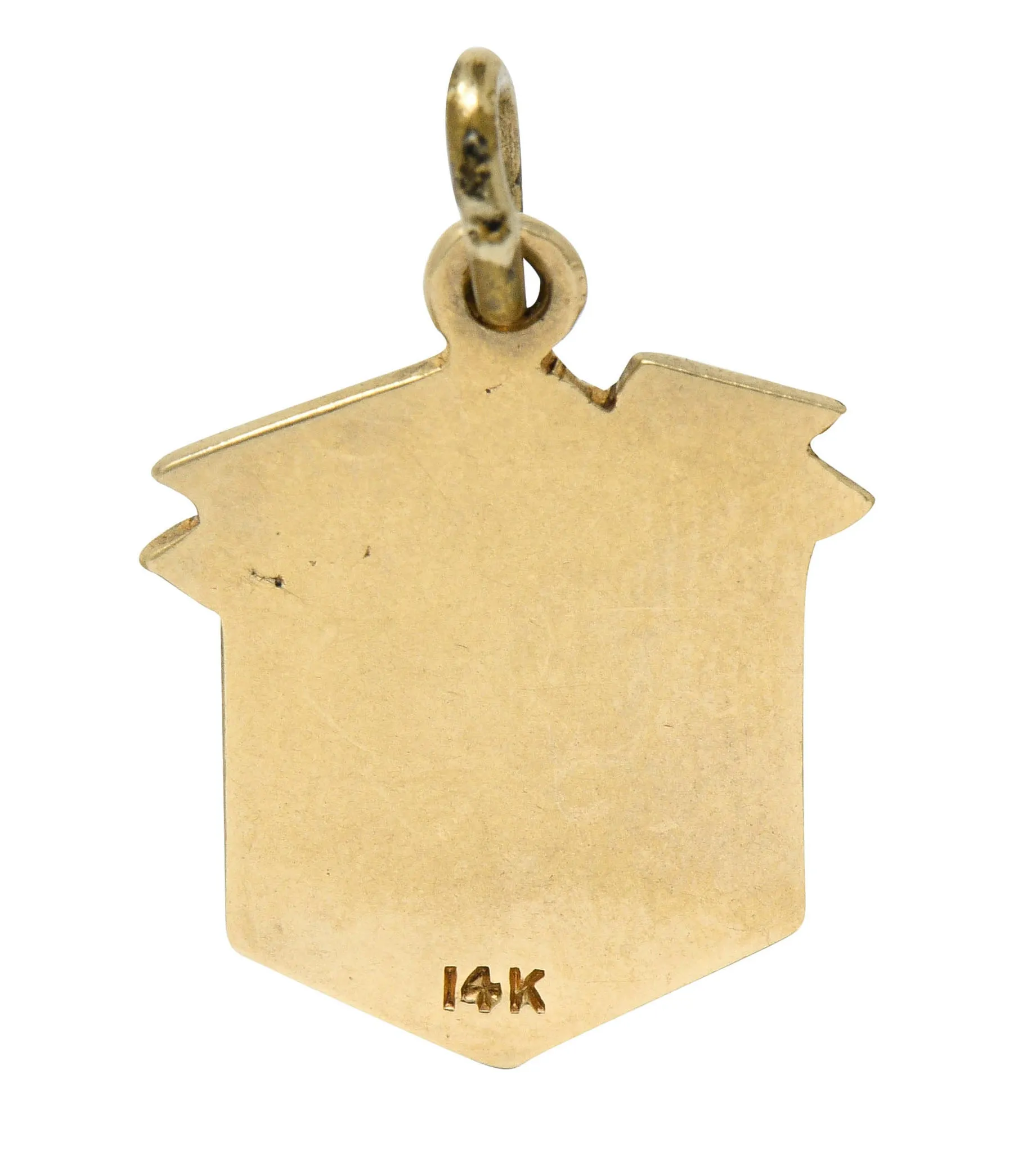 1923 Early Art Deco 14 Karat Gold Dorfman Box Charm
