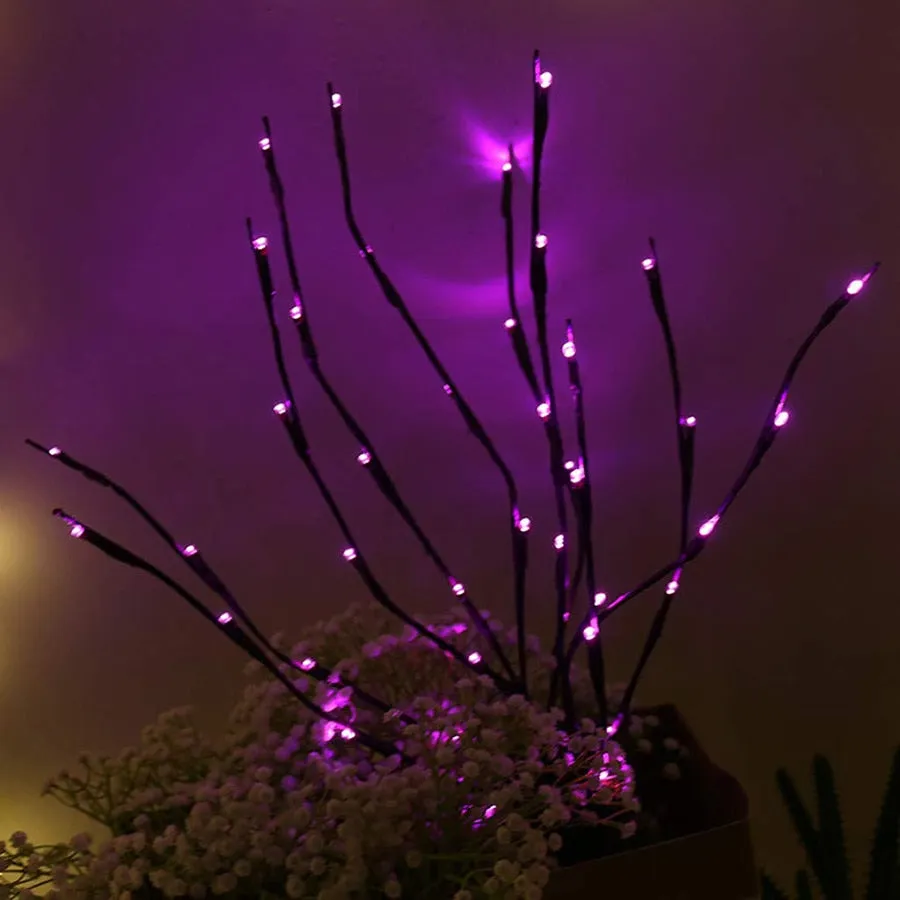 20 Bulbs LED Willow Branch Lamp Battery Powered Decorative Light