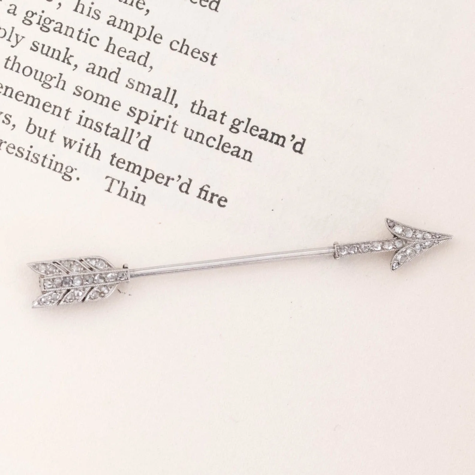 .26ctw Art Deco Diamond Arrow Jabot by Cartier