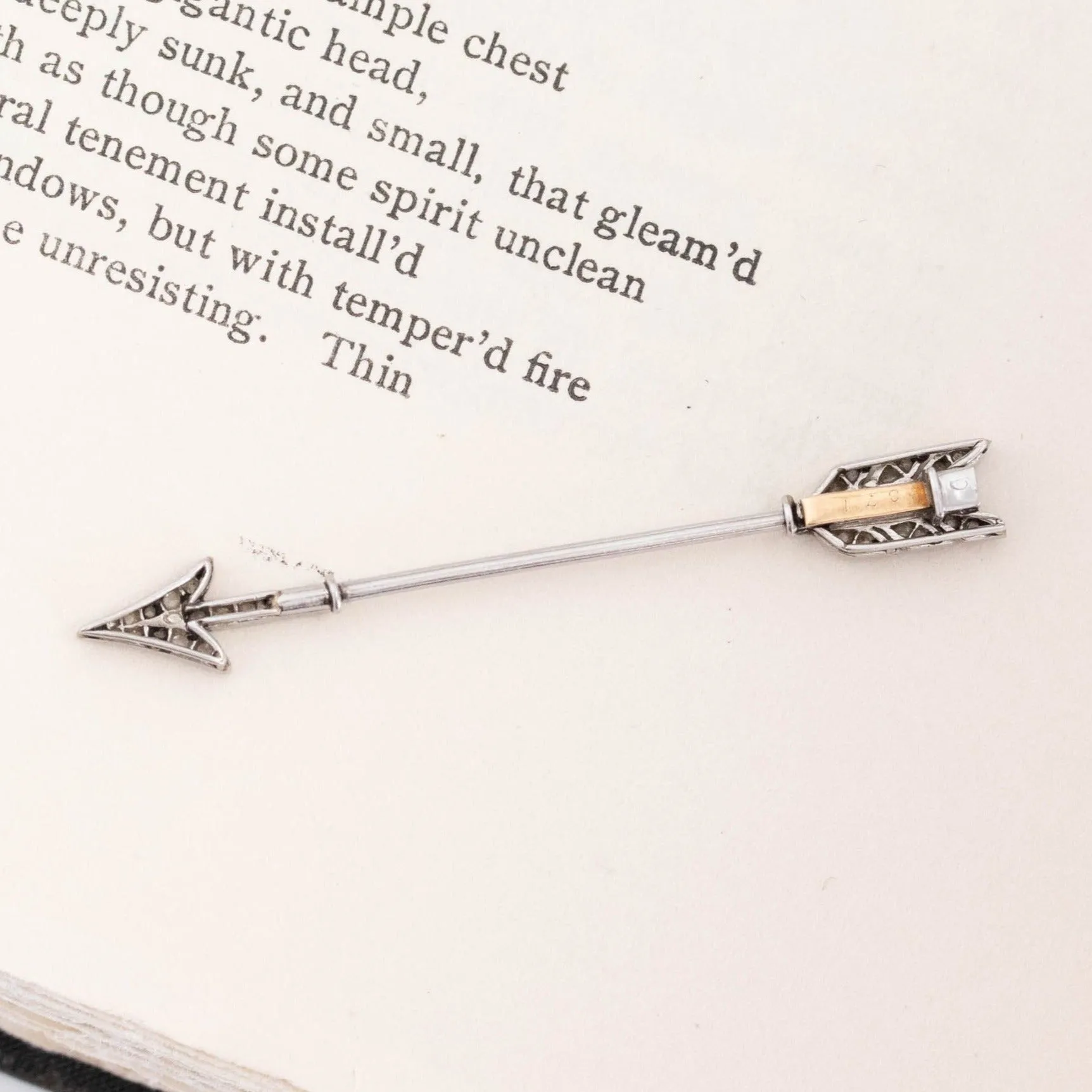 .26ctw Art Deco Diamond Arrow Jabot by Cartier