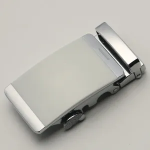35mm Men Belt Buckle Automatic Luxury Brand Alloy Metal Belt Buckles Head Black Silver Dropshipping 2019