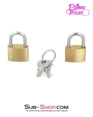 4786M      Pair of Brass Bondage Gear Padlocks