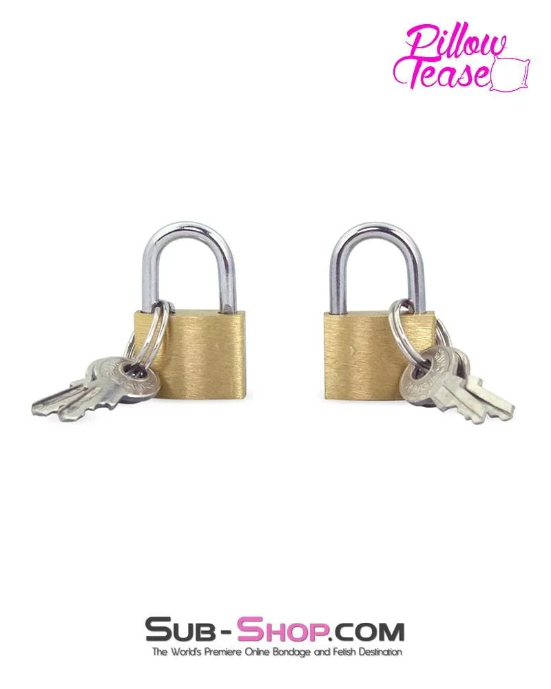 4786M      Pair of Brass Bondage Gear Padlocks