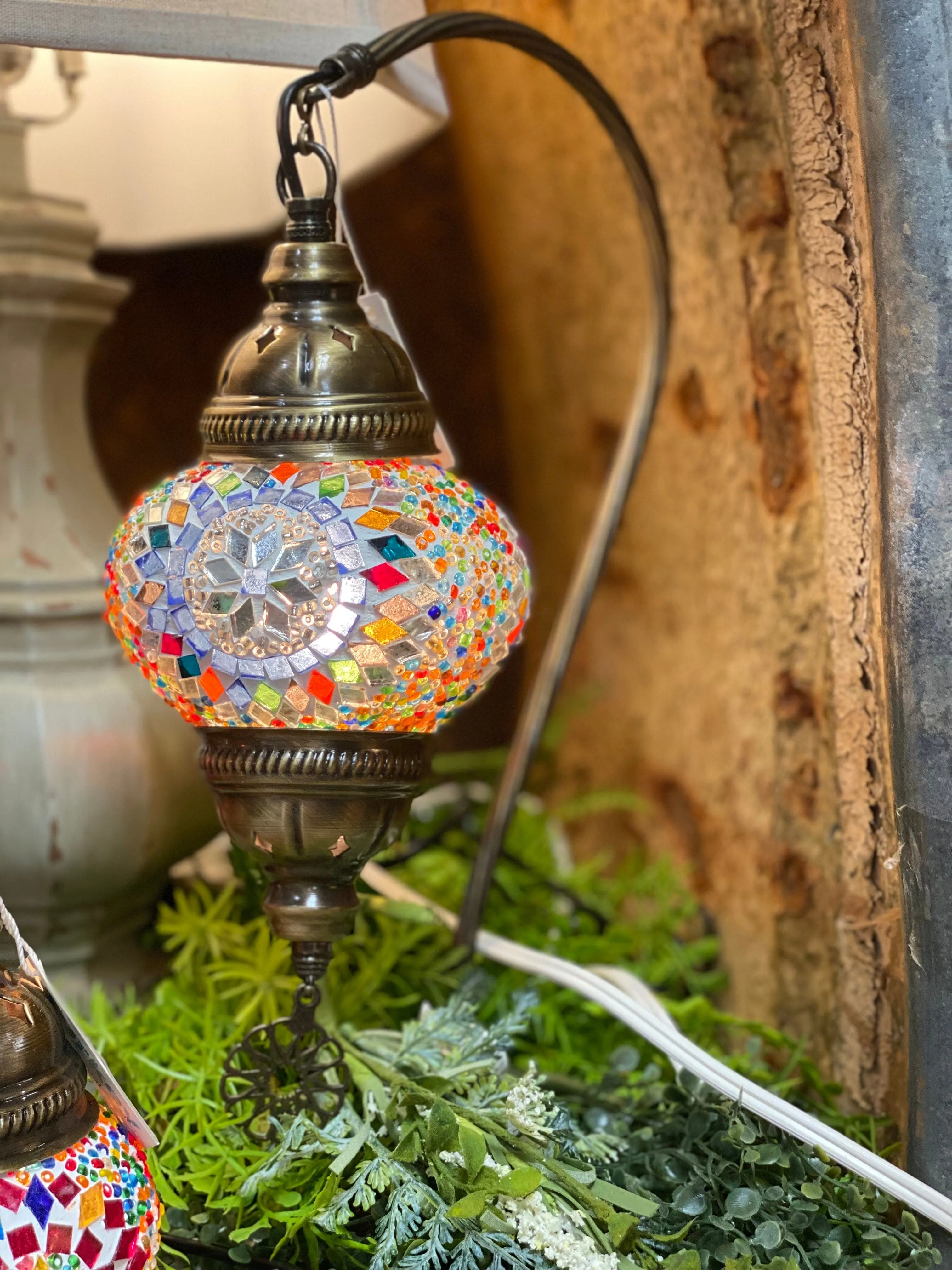 5 Inch Mosaic Hanging Lamp - E