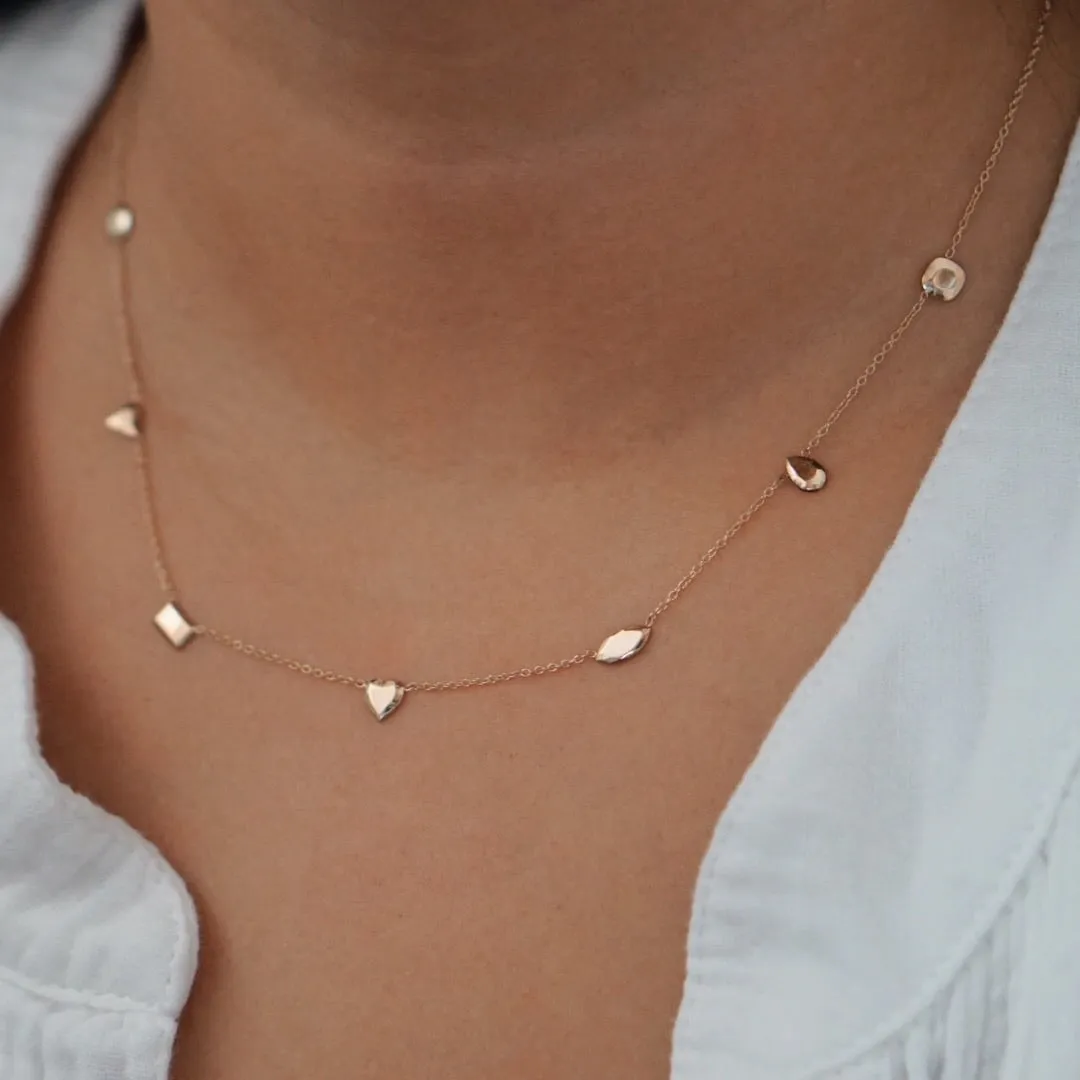 7 Carat Gem Necklace - Solid 14kt