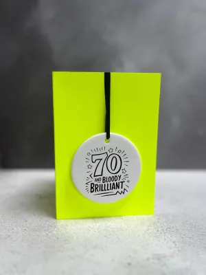 70 Brilliant | Cheeky Charm Birthday Card