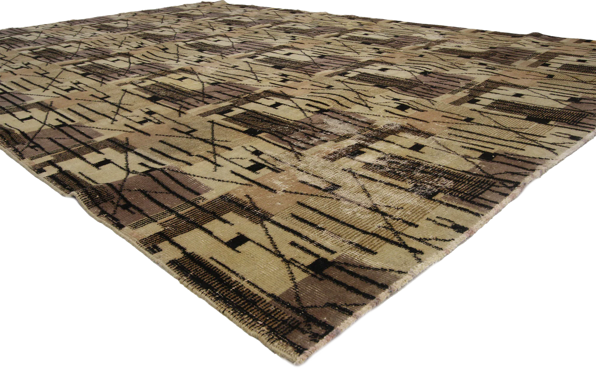 7'1" X 10'5" Zeki Muren Vintage Sivas Rug