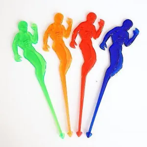 8 MR ABS Cocktail Drink Stir Swizzle Sticks Stirrers Bachelorette Party Sexy Man
