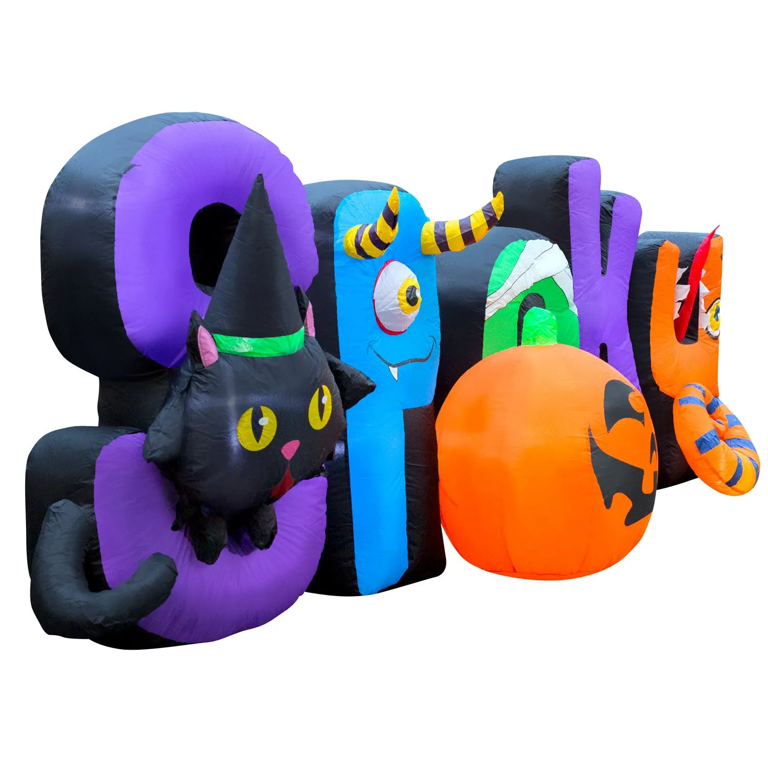 9 ft Inflatable Halloween Spooky Sign Yard Decoration