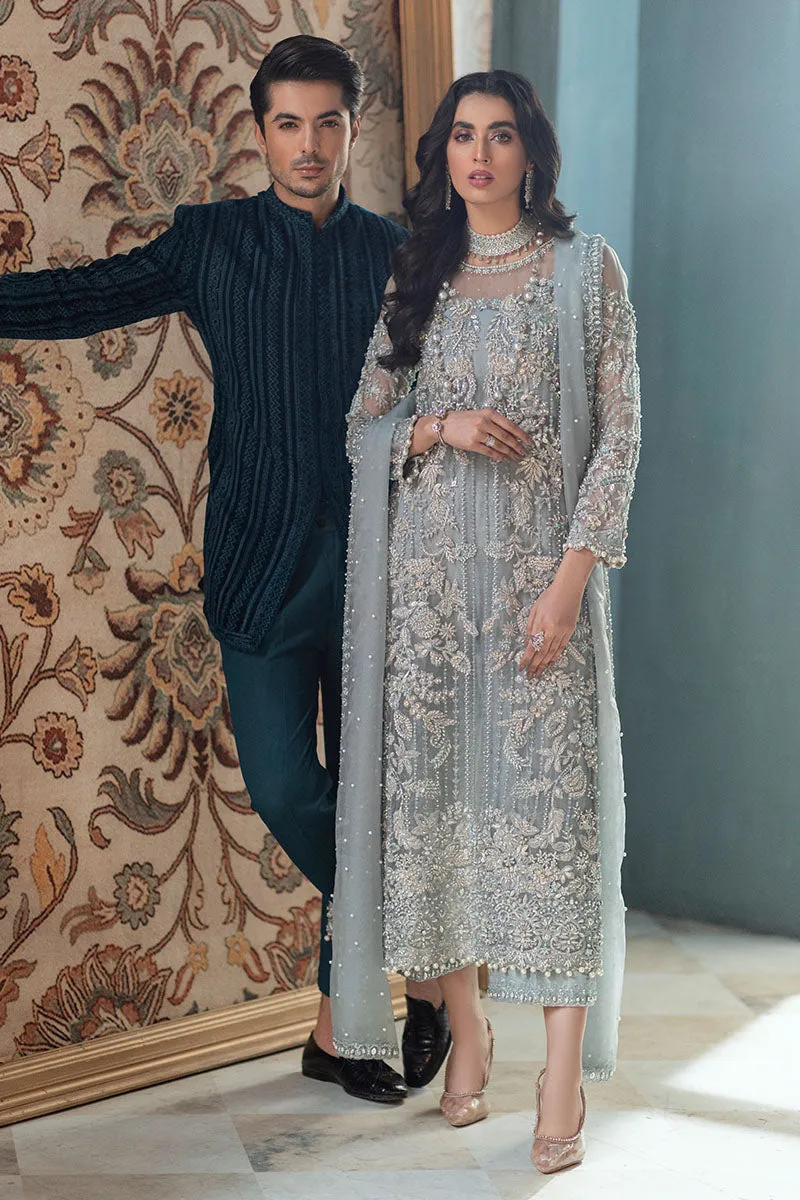Adela (3 Piece) | Mushq Tuscany RTW Luxury Formals 2022 |  Stitched Luxury Organza Suits