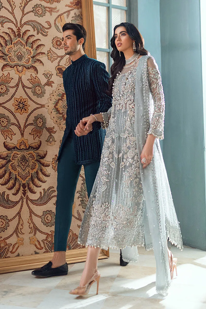 Adela (3 Piece) | Mushq Tuscany RTW Luxury Formals 2022 |  Stitched Luxury Organza Suits
