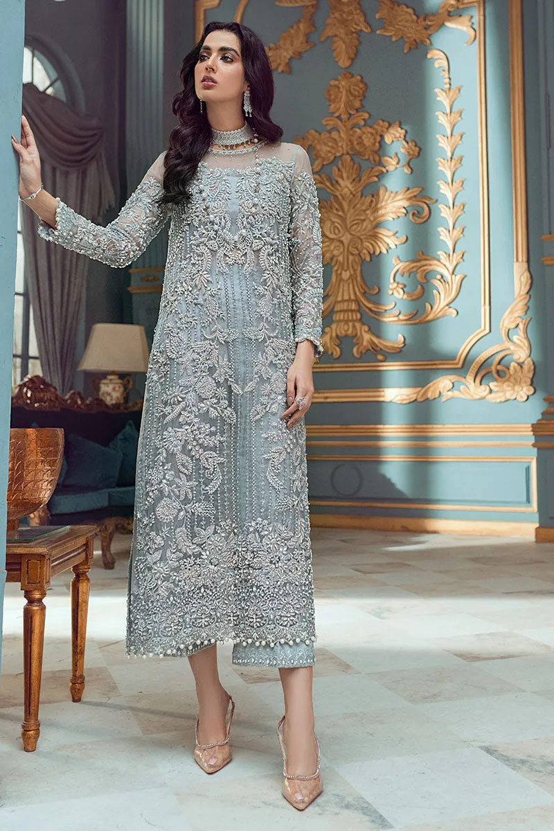 Adela (3 Piece) | Mushq Tuscany RTW Luxury Formals 2022 |  Stitched Luxury Organza Suits