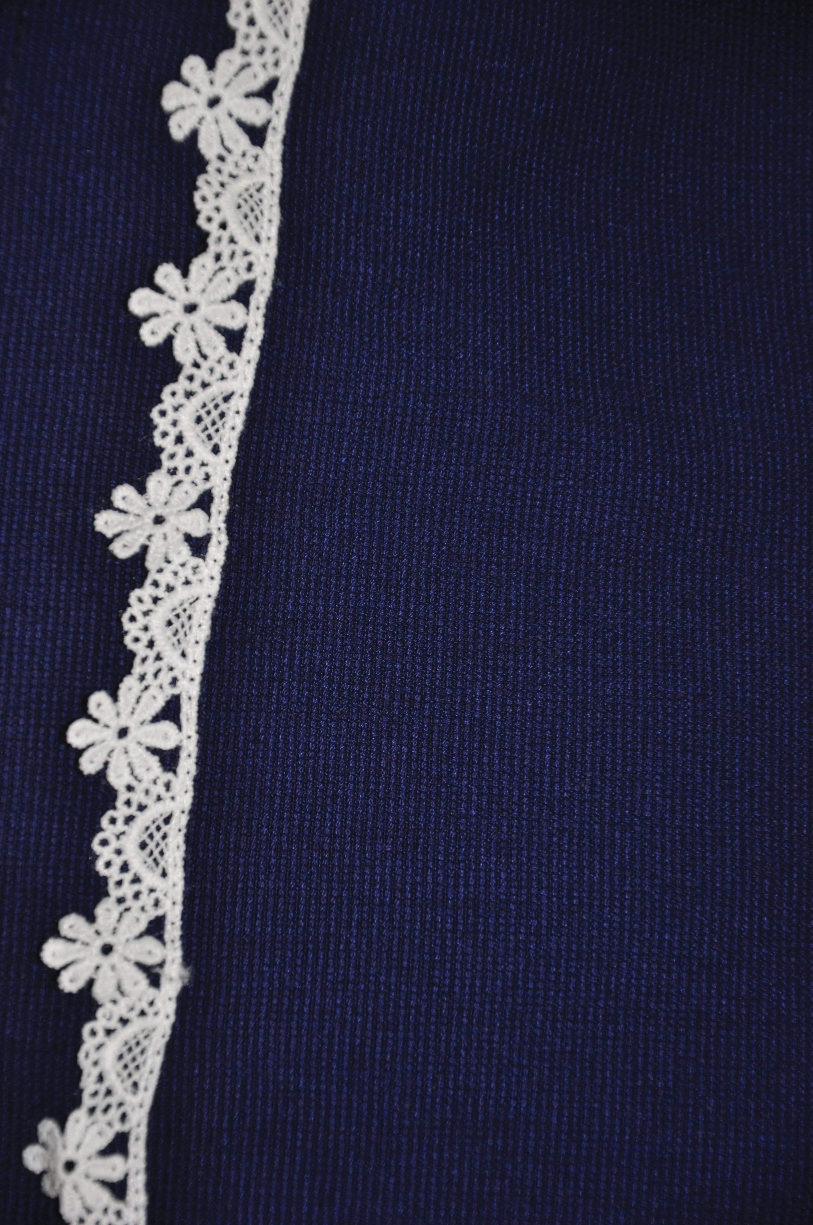 Alicia : Navy crochet detail dress