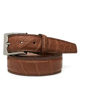 American Alligator Custom Belt 35mm in Tobacco