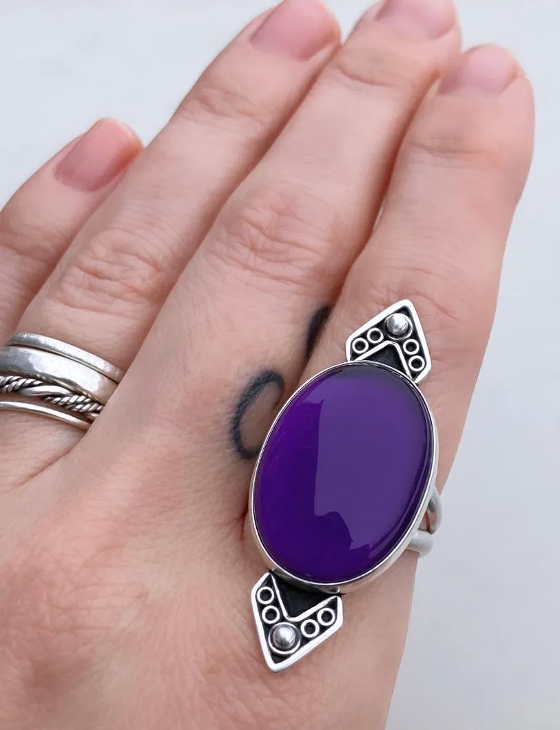 Amethyst Art Deco Ring