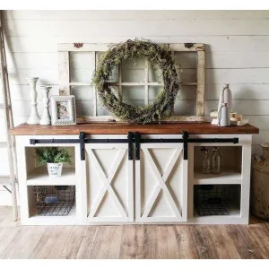 Anastasia Farmhouse entertainment console