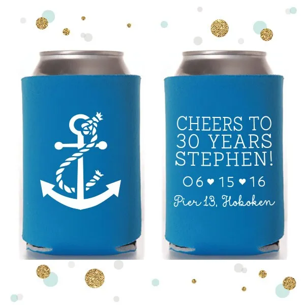 Anchor - Birthday Can Cooler #1R