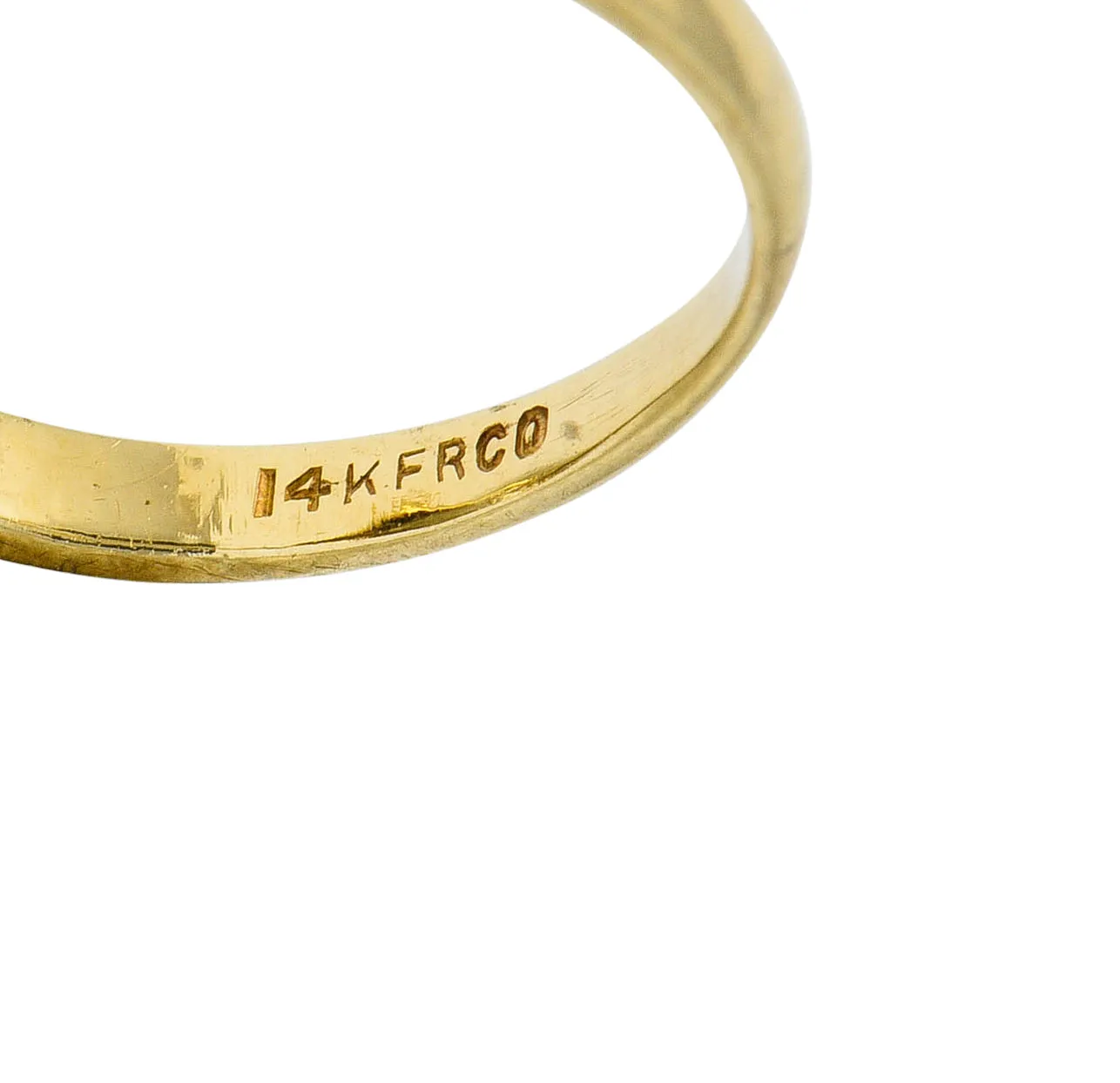 Art Deco Diamond 14 Karat Two-Tone Gold Dinner Ring