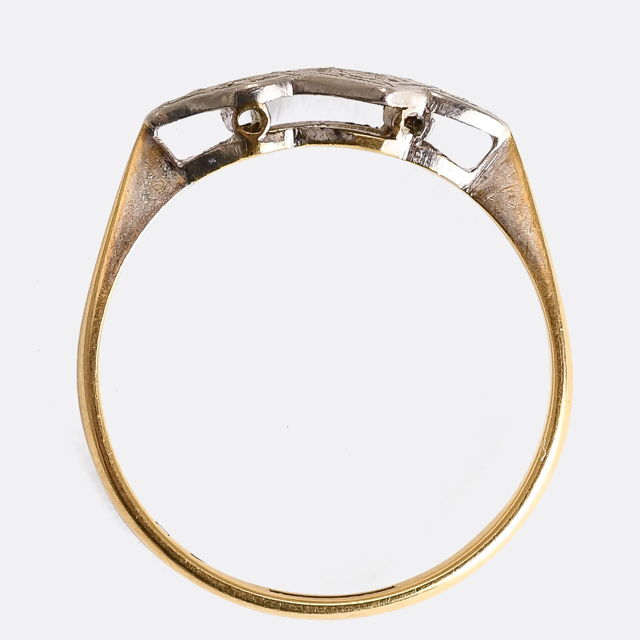 Art Deco Diamond Trilogy Ring
