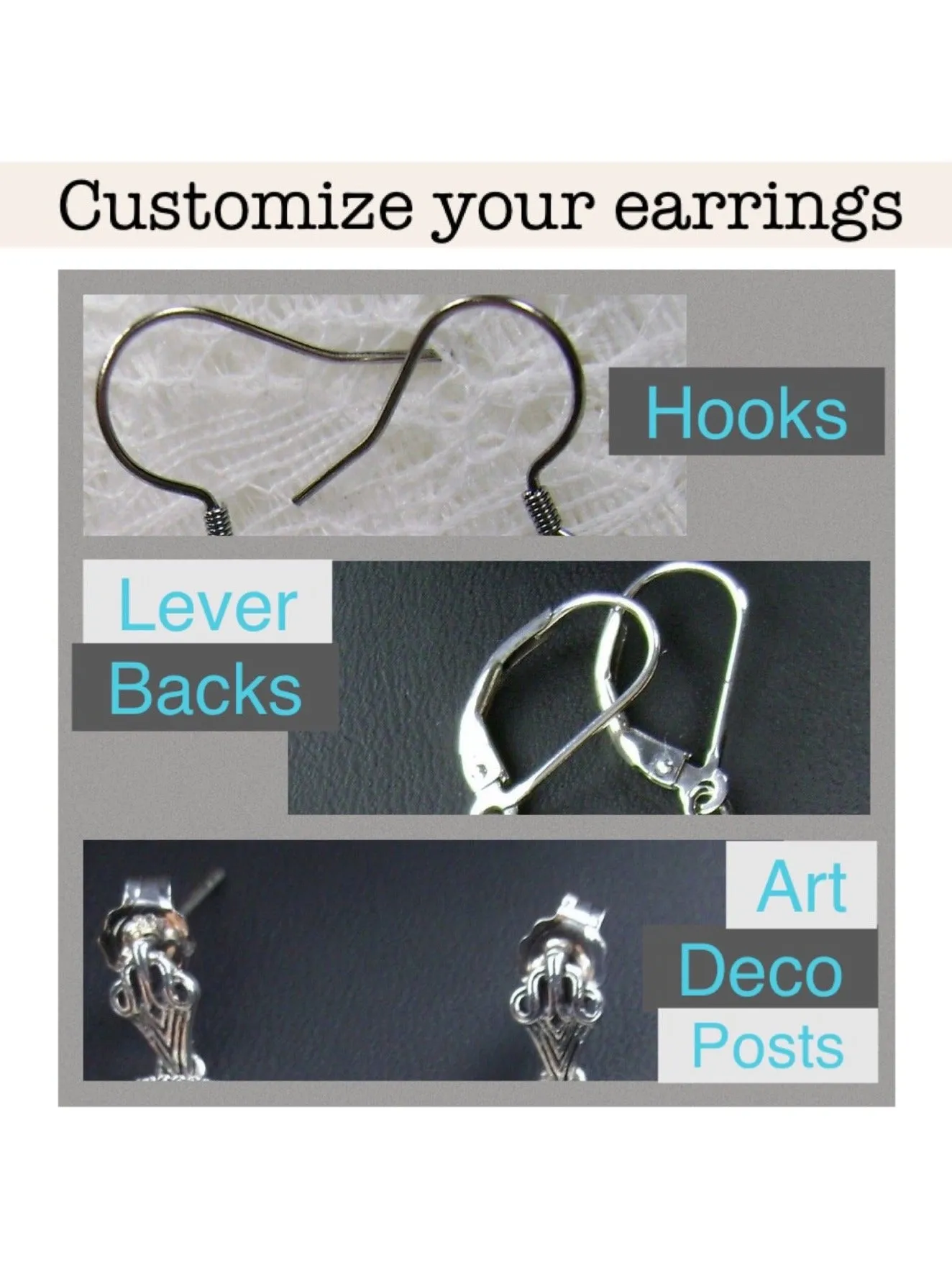 Art Deco Earrings, Mystic Topaz Gemstones #E19