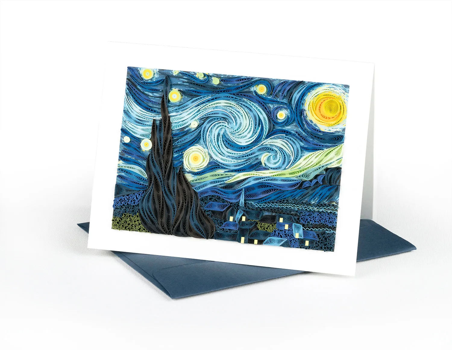 Artist Series - Quilled Starry Night, Van Gogh