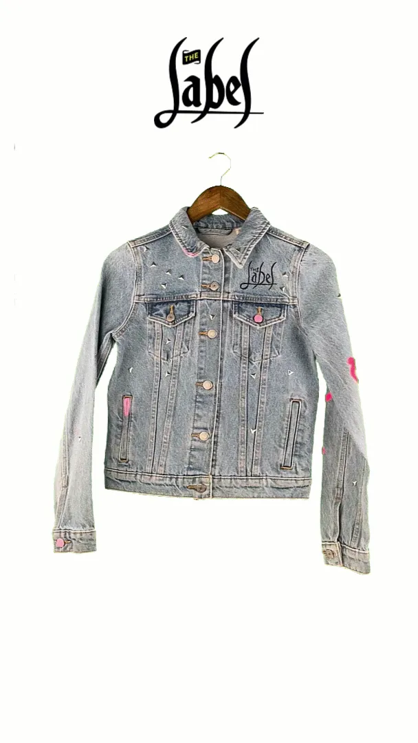 Barbie Girl - Hand Painted Denim Jacket