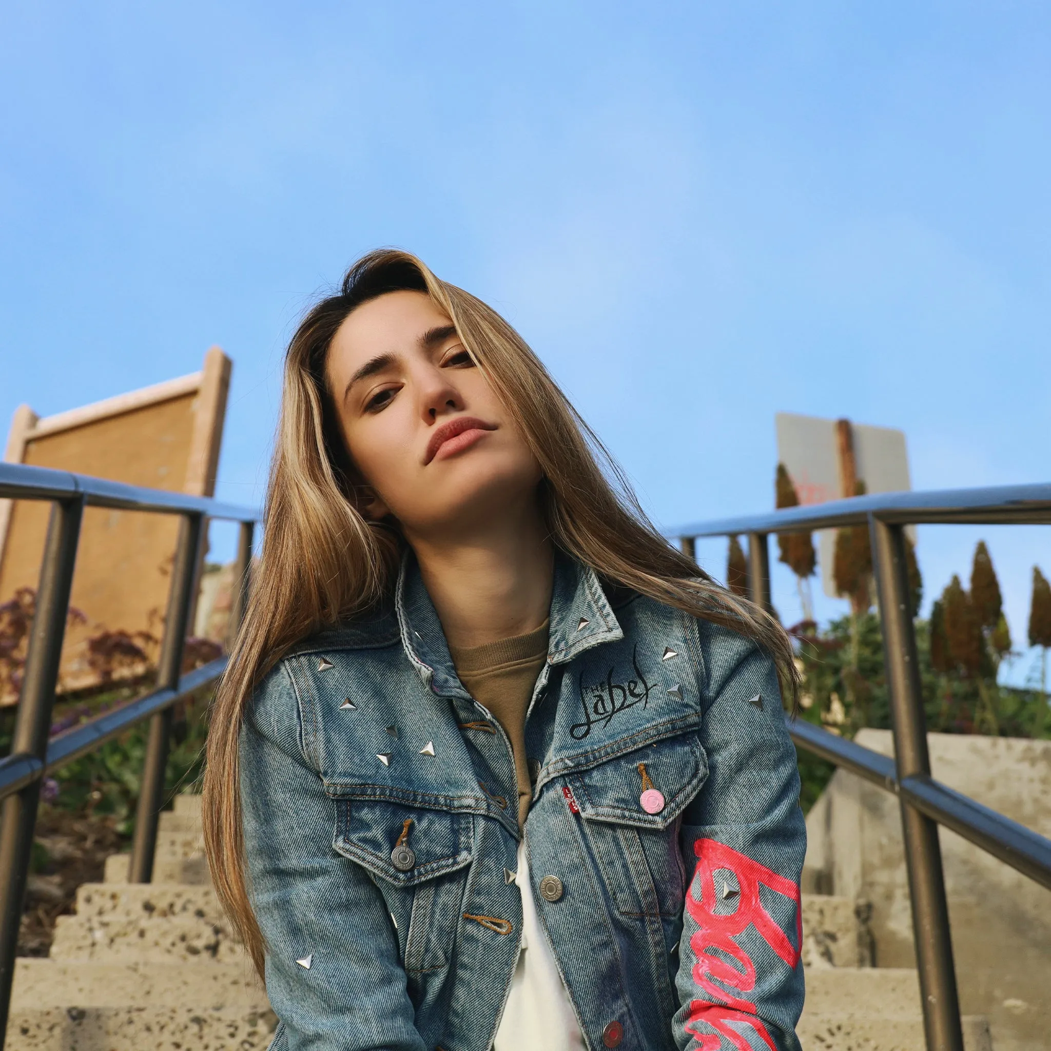 Barbie Girl - Hand Painted Denim Jacket