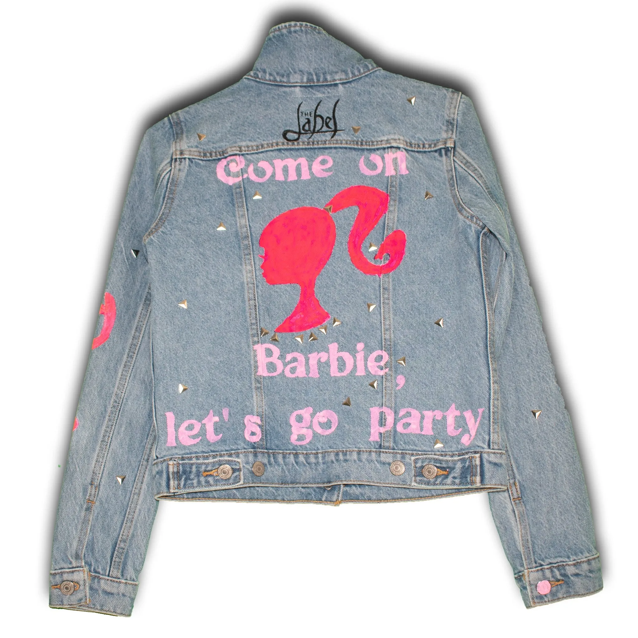 Barbie Girl - Hand Painted Denim Jacket