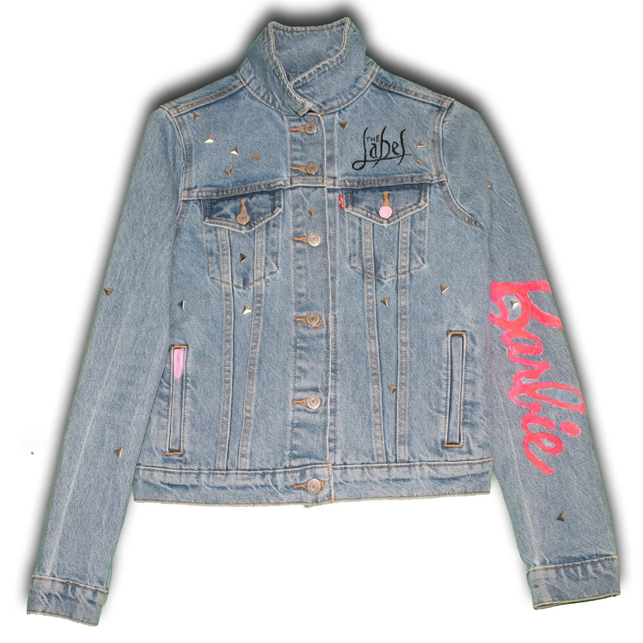 Barbie Girl - Hand Painted Denim Jacket