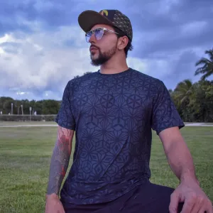 Black Tessellating Fractals T-shirt