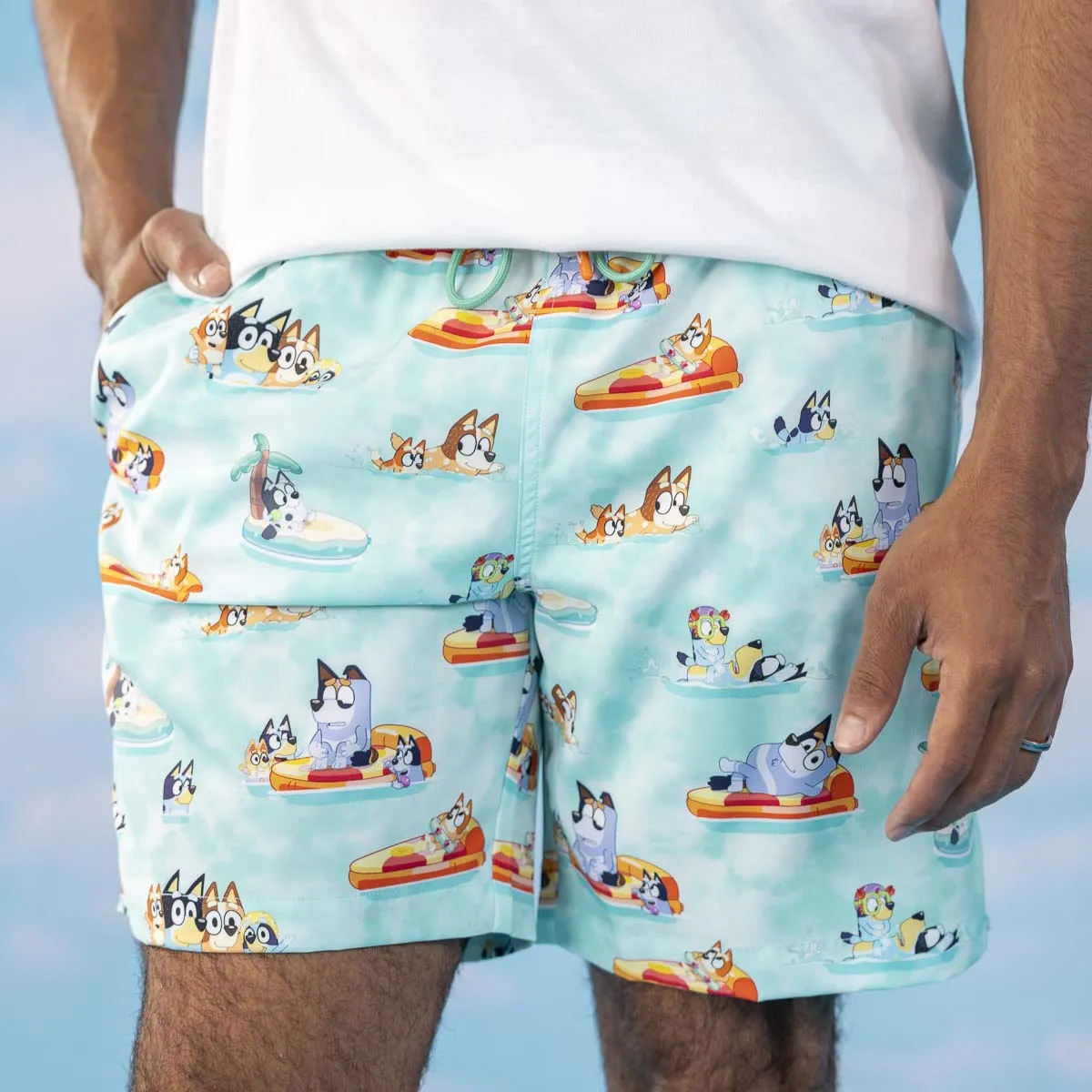 Bluey "Everybody in the Pool" – Hybrid Shorts