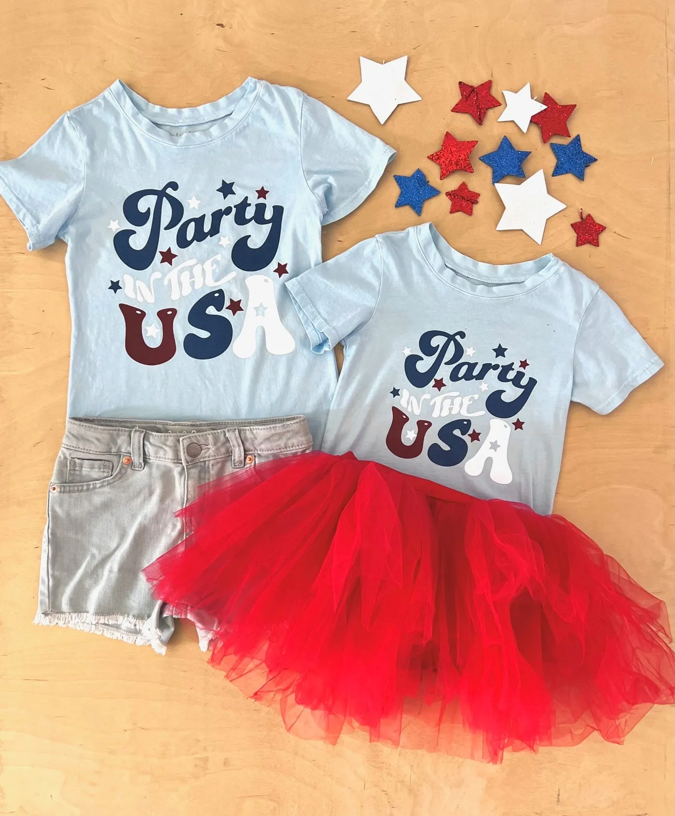Brokedown Clothing Kid's Party in the USA Tee