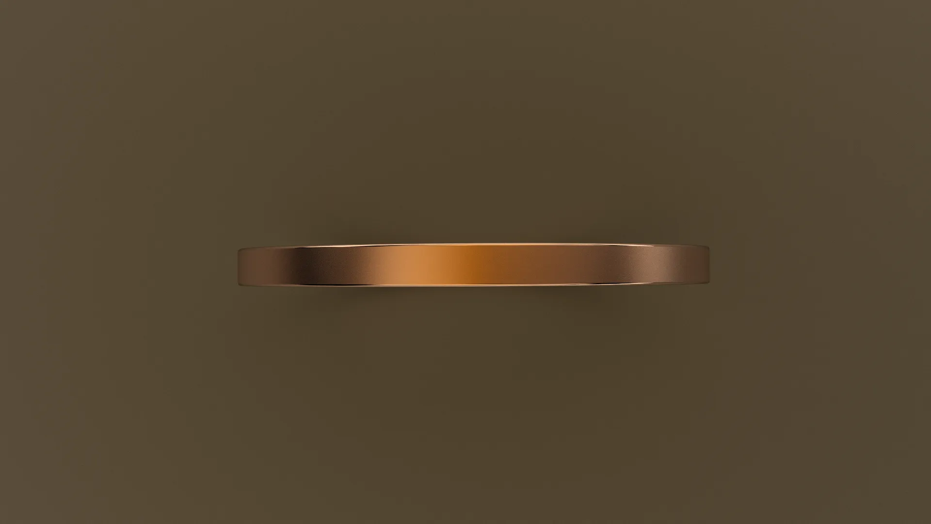 Brushed Rose Gold 1.5mm Flat Wedding Band