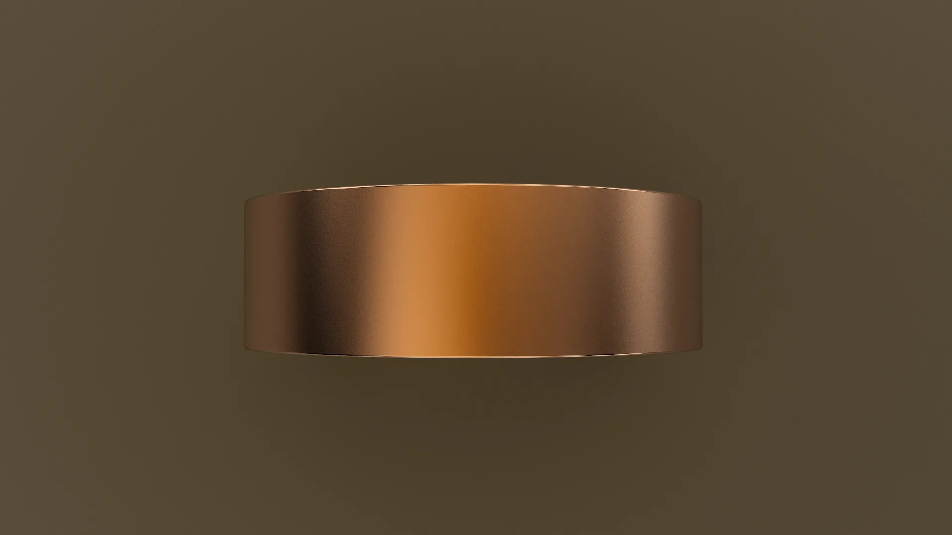 Brushed Rose Gold 7mm Flat Wedding Band