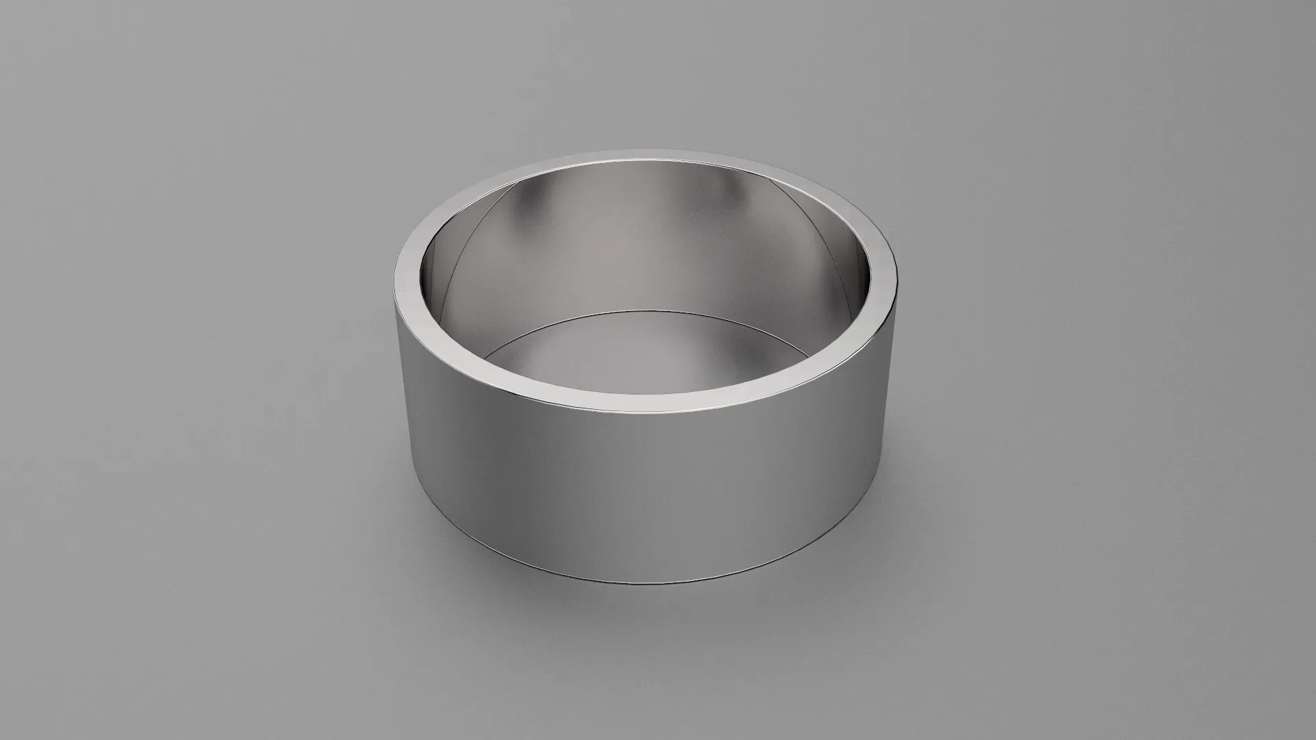 Brushed Sterling Silver 9mm Flat Wedding Band