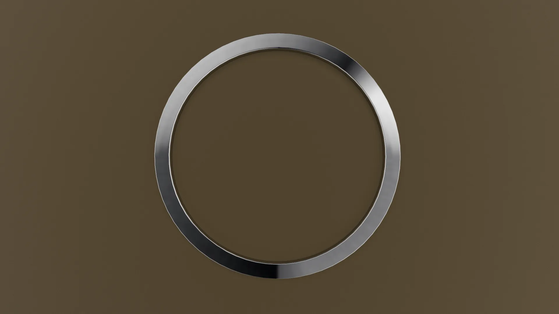 Brushed White Gold 1mm Flat Wedding Band