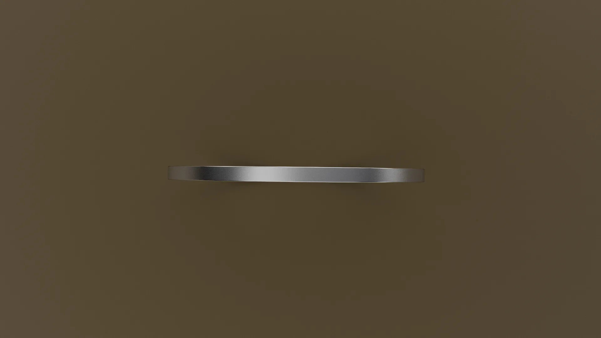 Brushed White Gold 1mm Flat Wedding Band