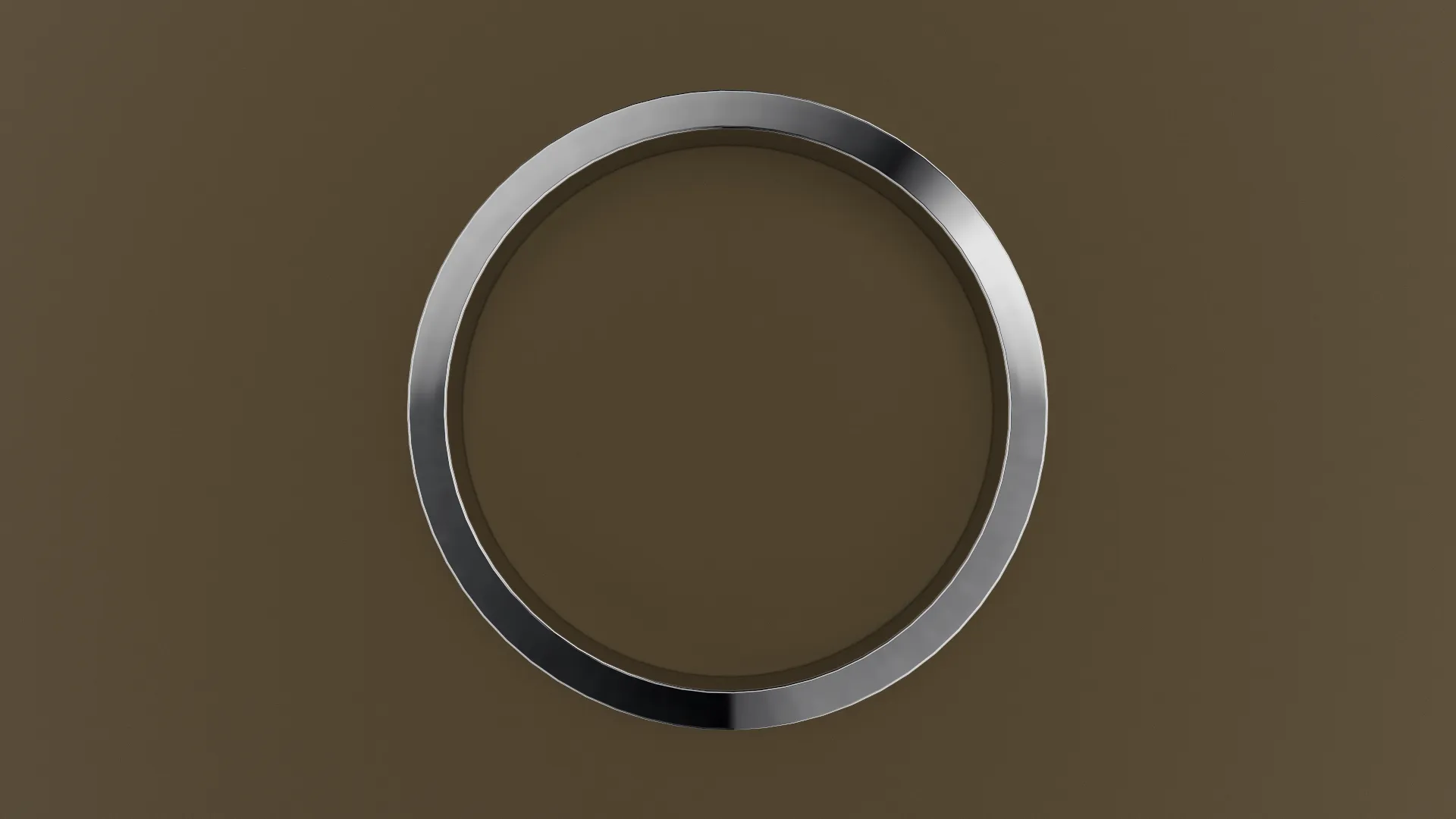 Brushed White Gold 3mm Flat Wedding Band