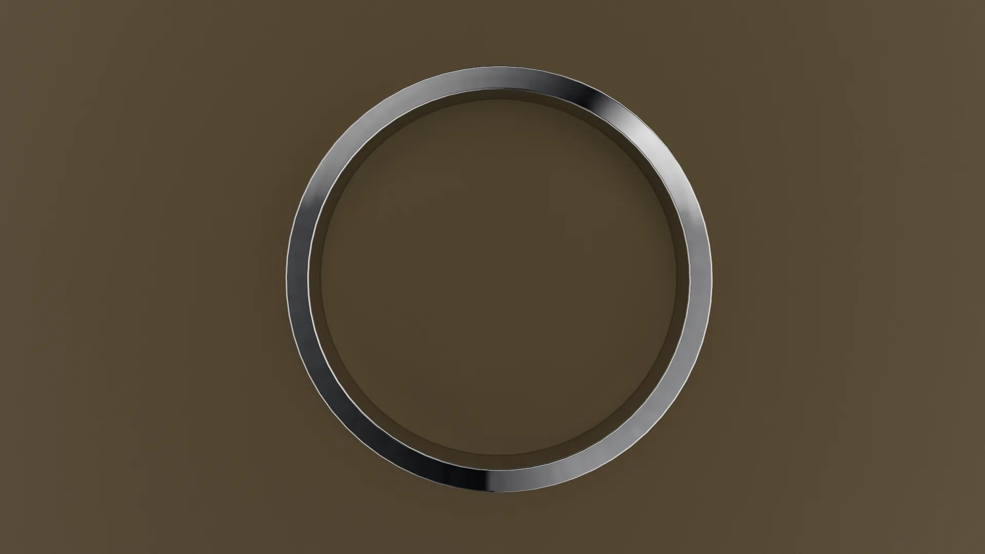 Brushed White Gold 4mm Flat Wedding Band