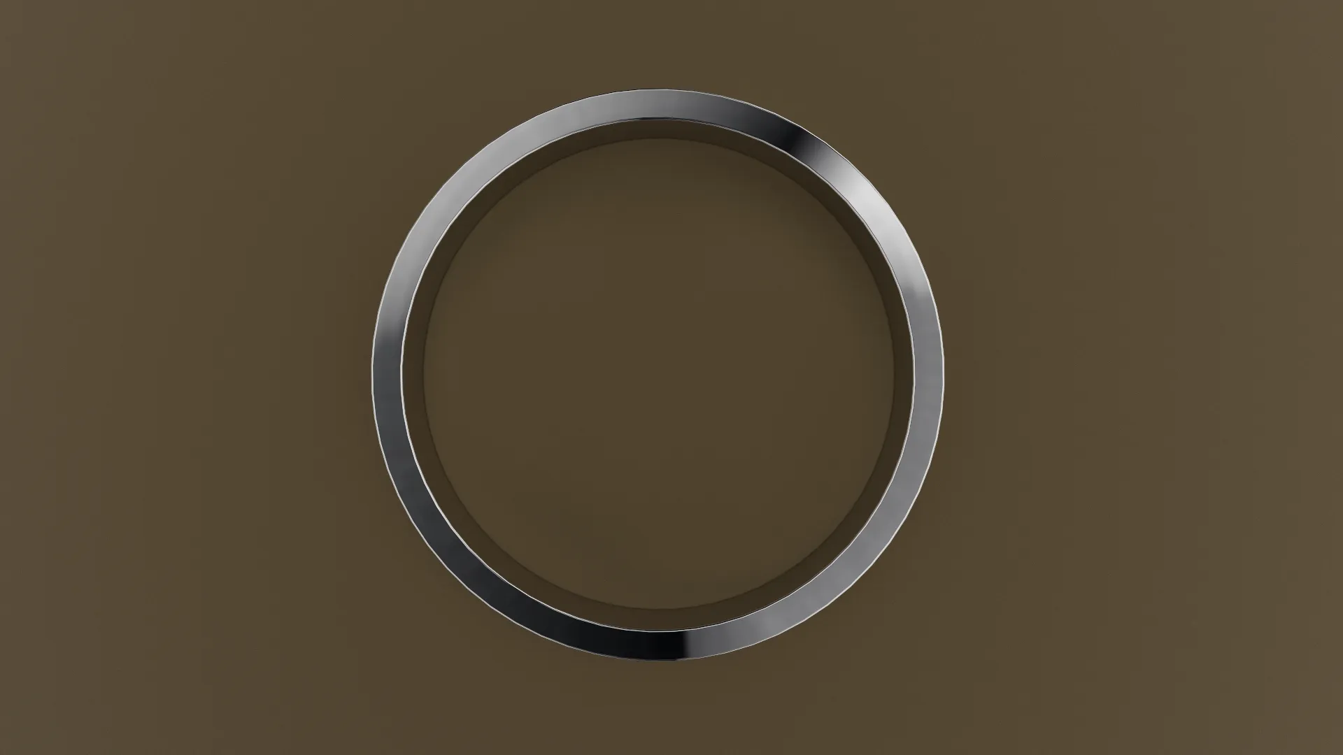 Brushed White Gold 5mm Flat Wedding Band