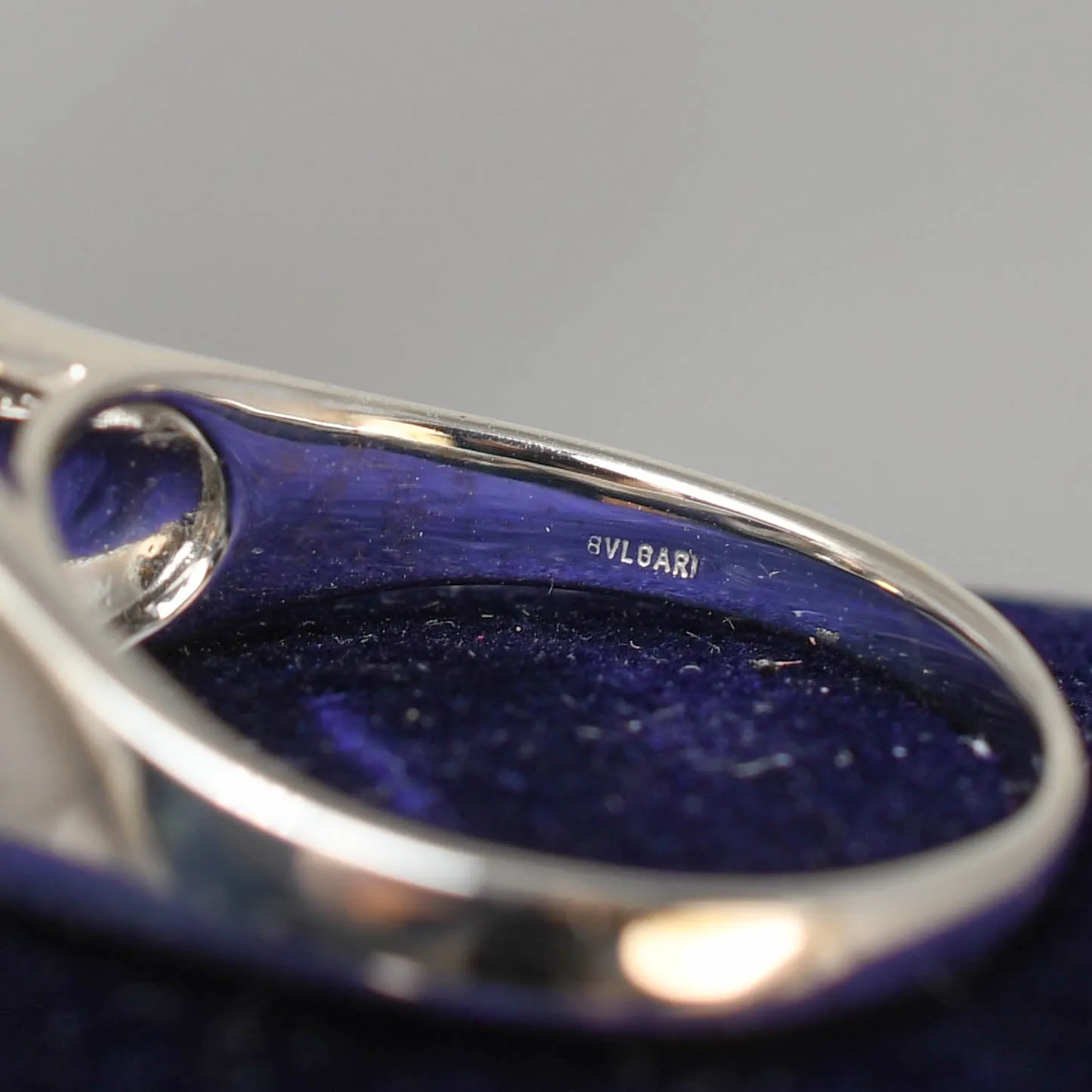 BVLGARI Asscher Cut Diamond Signet Ring