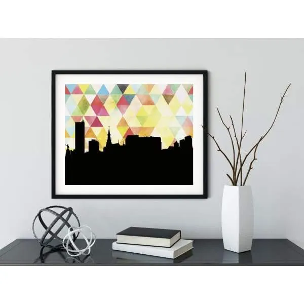 Cali, Colombia geometric skyline