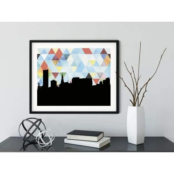 Cali, Colombia geometric skyline