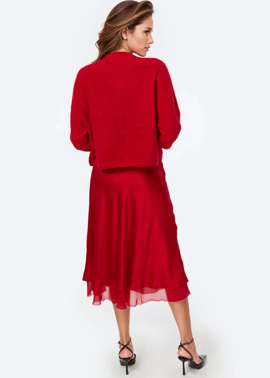 Cami NYC Niall Cashmere Sweater Cardinal