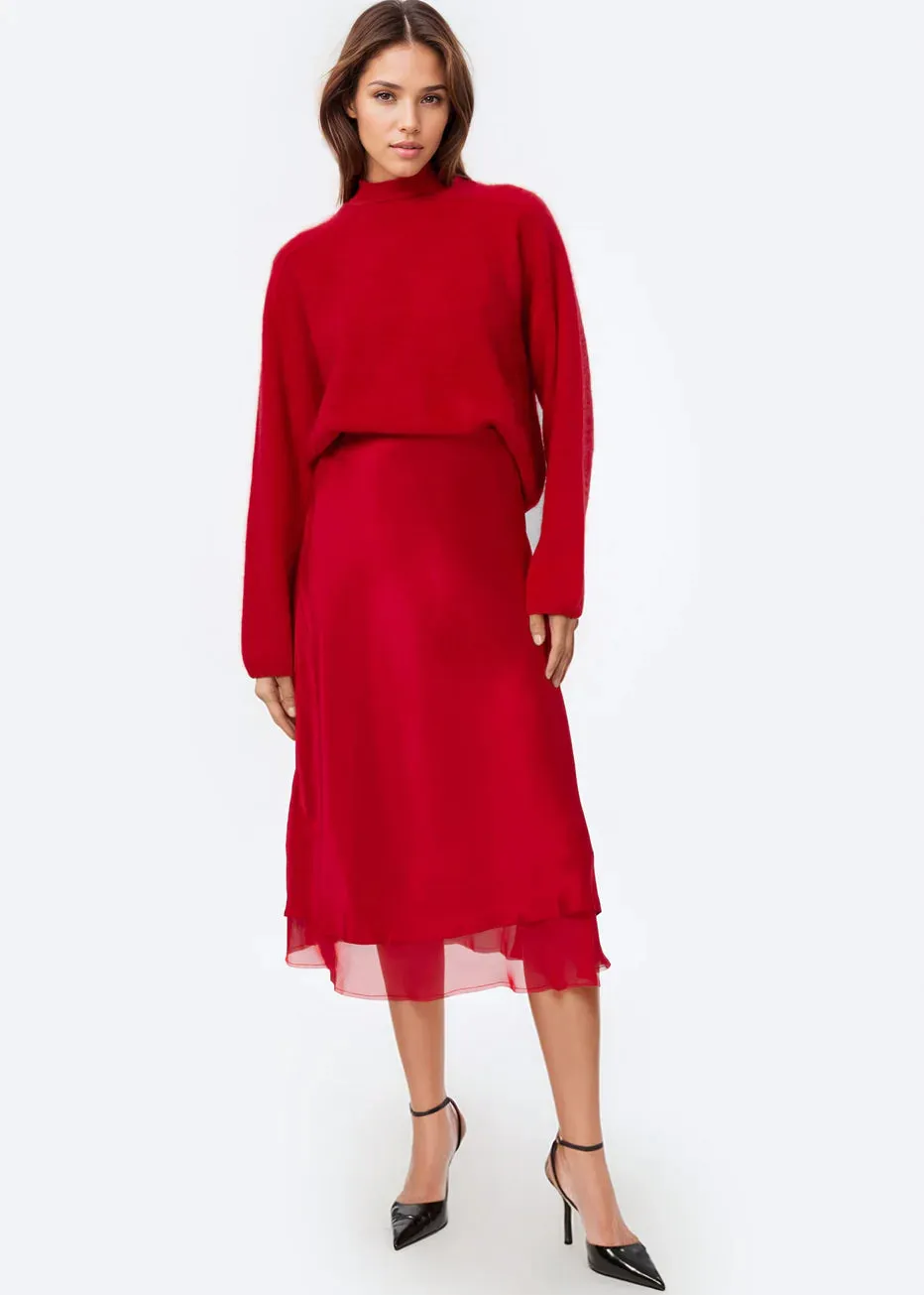 Cami NYC Niall Cashmere Sweater Cardinal